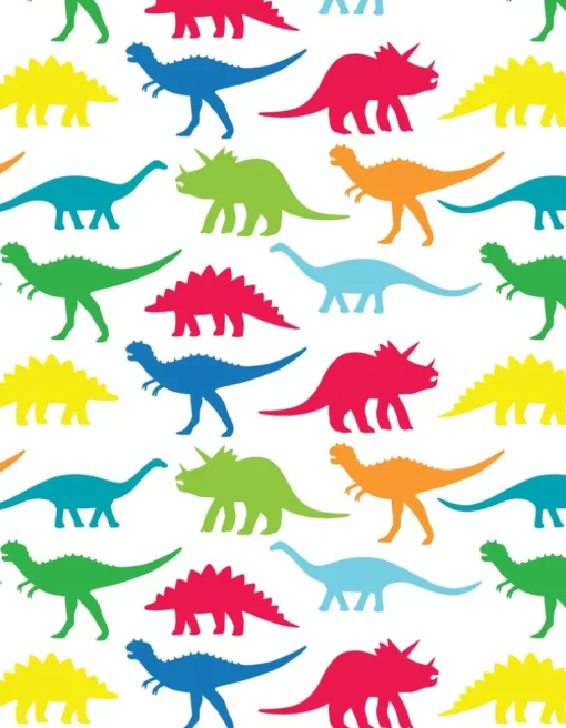 Multi Dino Wrapping Paper
