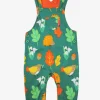 Organic Autumn Print Dungarees