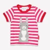 Organic Bunny Applique Short Sleeved T-Shirt