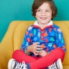 Organic Camping Bear Print Cosy Fleece Sweatshirt