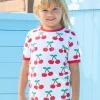Organic Cherry Print T-Shirt