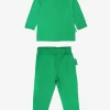 Organic Green Basic Long-Sleeved T-Shirt & Leggings Bundle