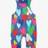 Organic Heart Print Dungarees