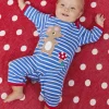 Organic Mouse and Mushroom Applique Sleepsuit