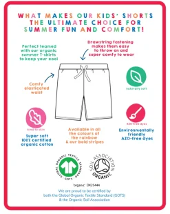 Organic Navy Shorts