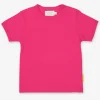 Organic Pink Basic Short-Sleeved T-Shirt