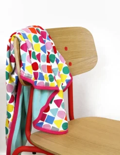 Organic Pink Building Block Blanket