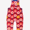 Organic Pink Flower Print Dungarees