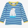 Organic Polar Bear Applique Long-Sleeve T-Shirt