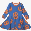 Organic Pretzel Print Skater Dress