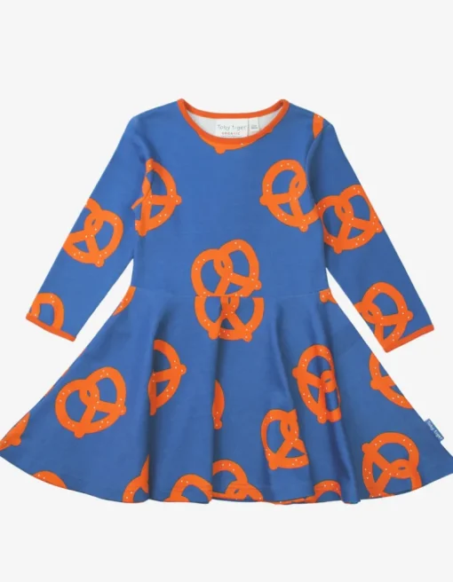 Organic Pretzel Print Skater Dress
