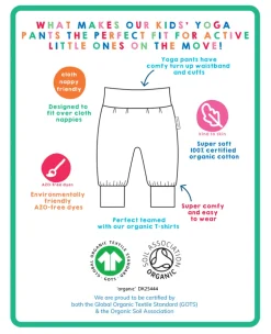 Organic Puffin Print Yoga Pants