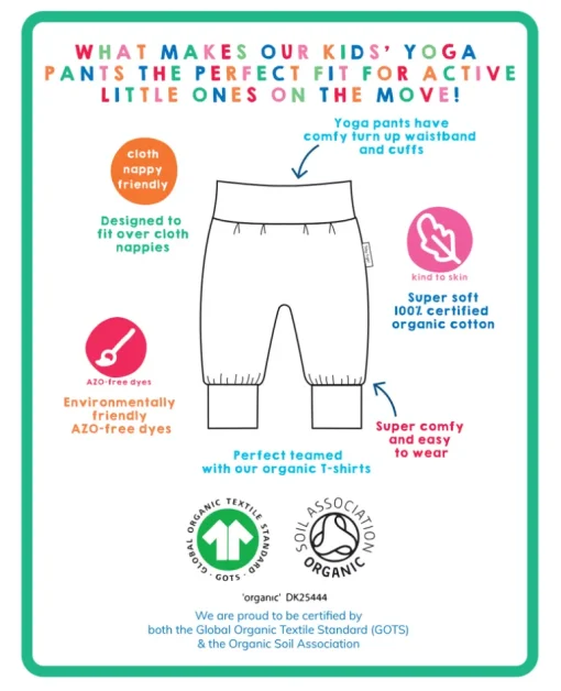 Organic Puffin Print Yoga Pants