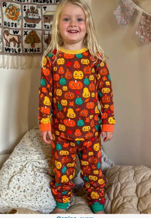 Organic Pumpkin Print Pyjamas