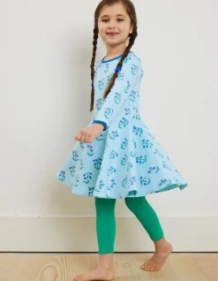 Organic Spring Print Skater Dress