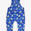 Organic St Ives Print Dungarees
