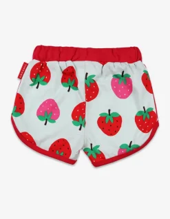 Organic Strawberry Print Running Shorts