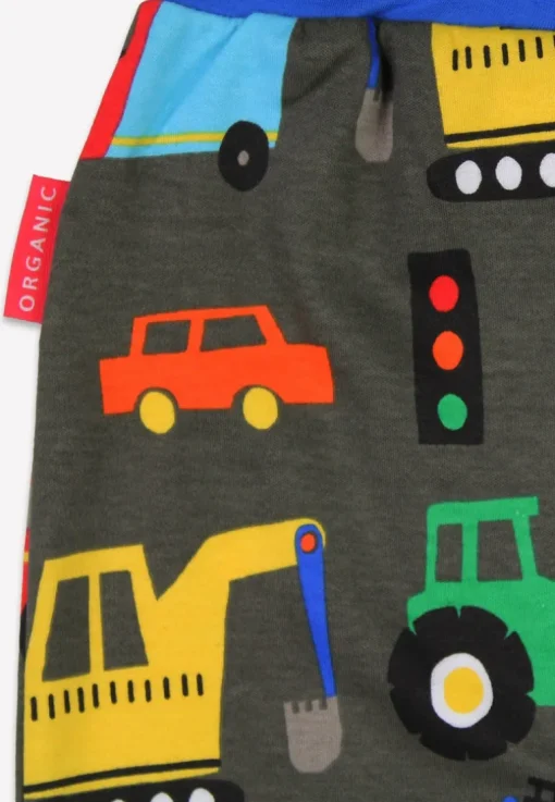 Organic Transport Print Yoga Pants