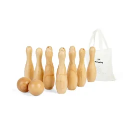 10 Pin Wooden Bowling Set