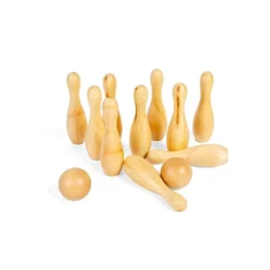 10 Pin Wooden Bowling Set