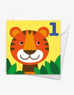 Age 1 Tiger Birthday Card