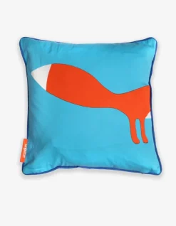 Blue Fox Cushion Cover