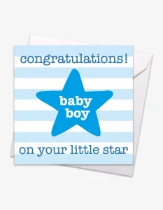 Blue Star Baby Card