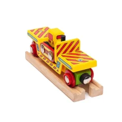 Bulldozer Low Loader - Wooden Train Toy