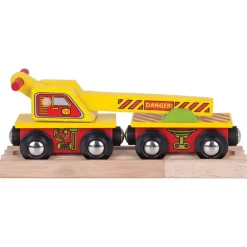 Crane Wagon - Wooden Train Toy