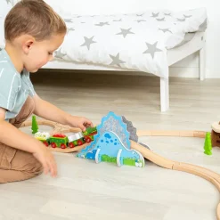 Dino Riser Tunnel - Wooden Train Toy