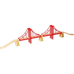 Double Suspension Bridge - Wooden Train Toy