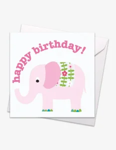 Elephant Birthday Card