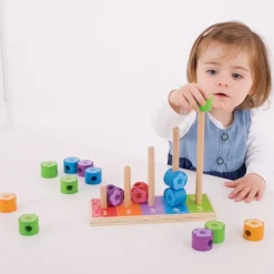 First Flower Stacker - Wooden Toy