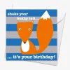 Fox Birthday Card