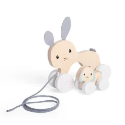 Fsc Pull Along Bunny & Baby