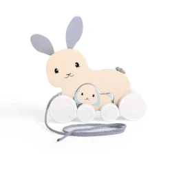 Fsc Pull Along Bunny & Baby