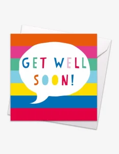 Get Well Soon Speech Bubble Card