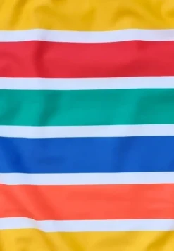 Happy Stripe Print Kids' Swimsuit