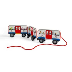 London Pull Along Tube - Wooden Train Toy