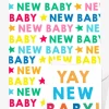 New Baby Gift Wrap + Personalised Card Bundle