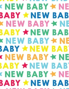 New Baby Wrapping Paper