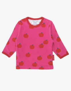 Organic Apple Print Long-Sleeved T-Shirt