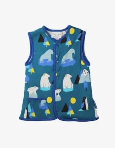 Organic Arctic Print Reversible Gilet