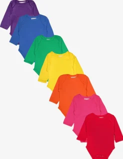 Organic Basic Long-Sleeved Baby Bodysuit Bundle (3-6m / 68cm)