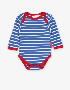 Organic Blue Breton Bodysuit