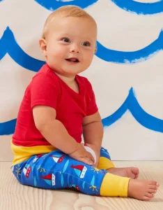 Organic Boat Print Yoga Pants