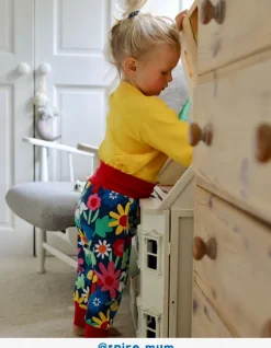 Organic Bold Floral Print Yoga Pant