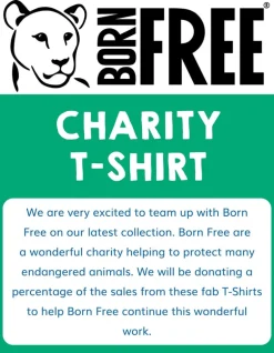 Organic Born Free Lion Applique T-Shirt