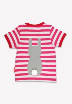Organic Bunny Applique Short Sleeved T-Shirt