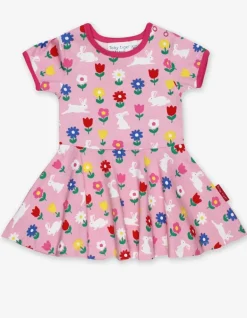 Organic Bunny Print Skater Dress